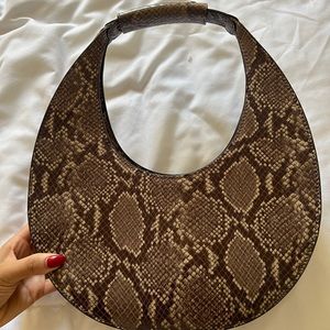 Staud snake print hobo bag